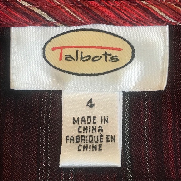 Talbots Striped Blazer Size 4 - Picture 7 of 7